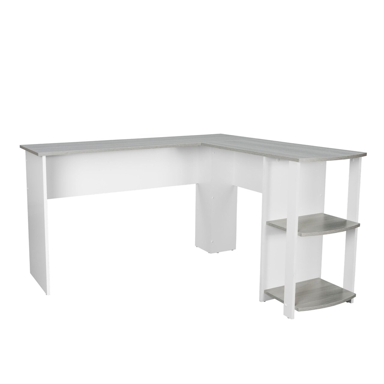Techni Office Solutions 53.5" Gray Durable L-Shaped Computer Desk